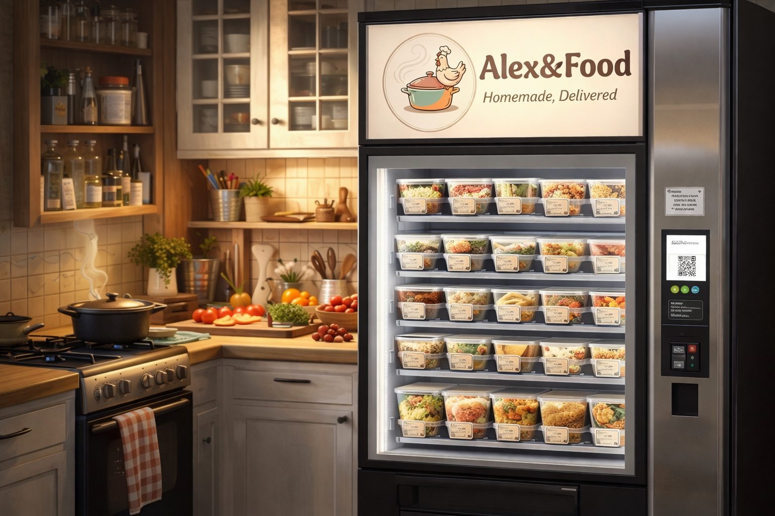 Cuisine Alex&Food et point de retrait connecté